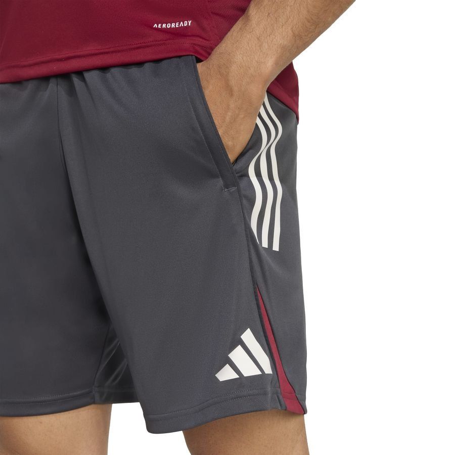 Arsenal Training Shorts Tiro 25 EU - Dark Grey/Collegiate Burgundy - Men's-SoccerKits Hub | Buy Soccer Jerseys Online